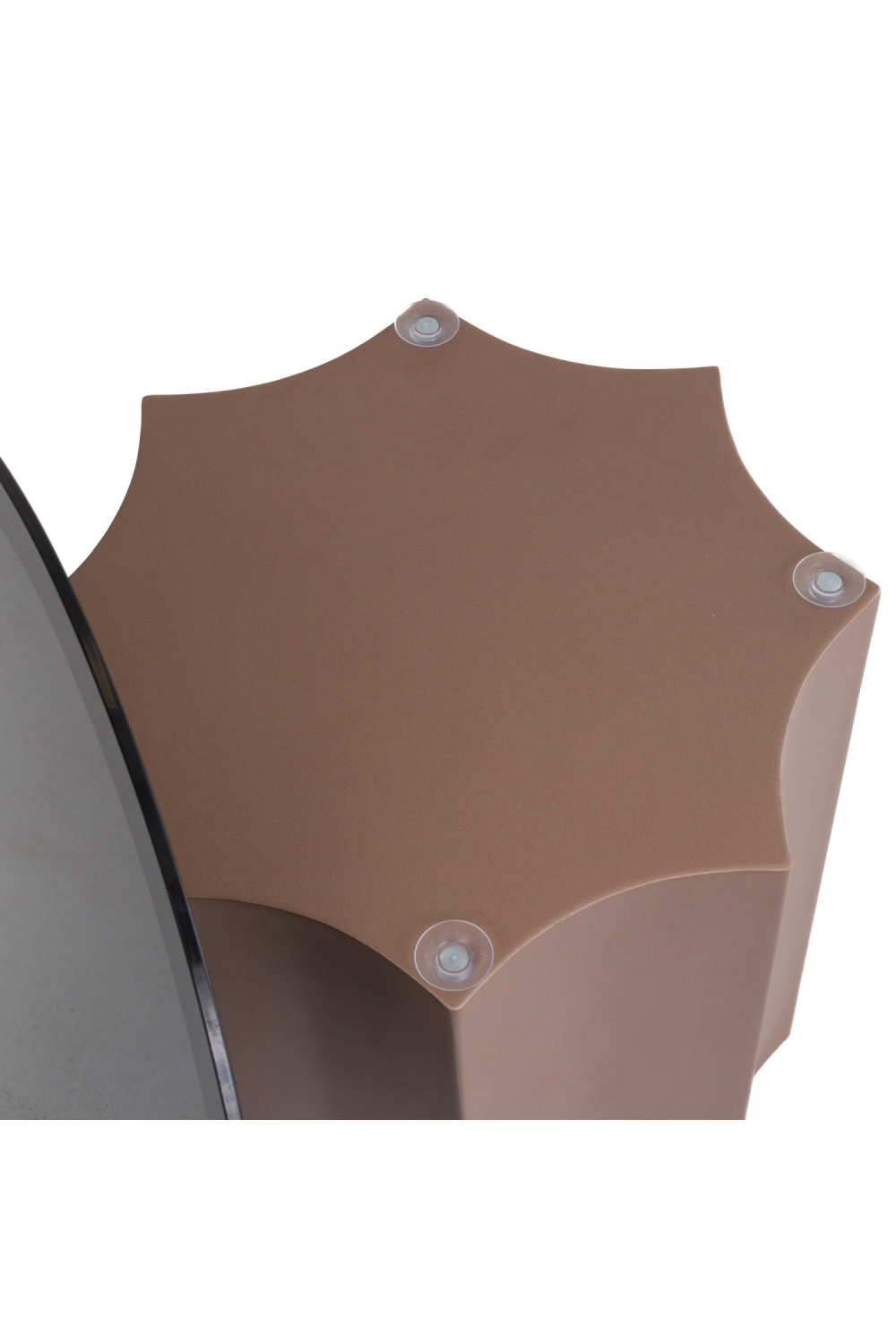 Black Mirror Round End Table | OROA Modern Ingram | Oroa.com