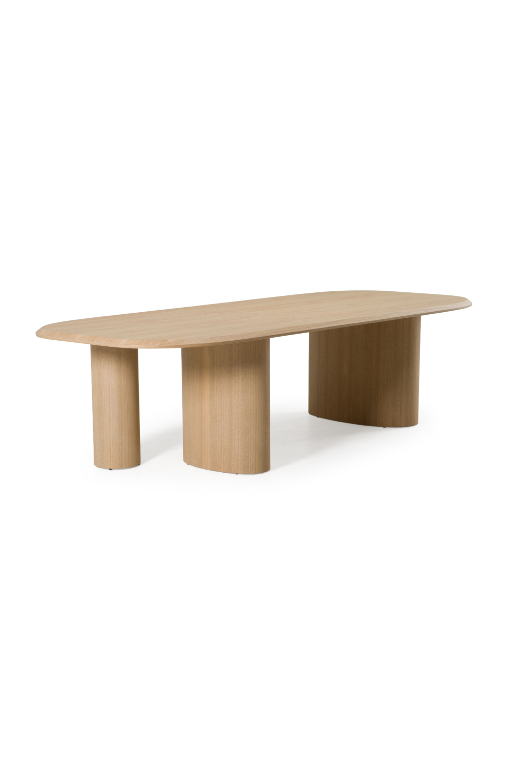 Ash Veneer Oval Dining Table | Oroa.com