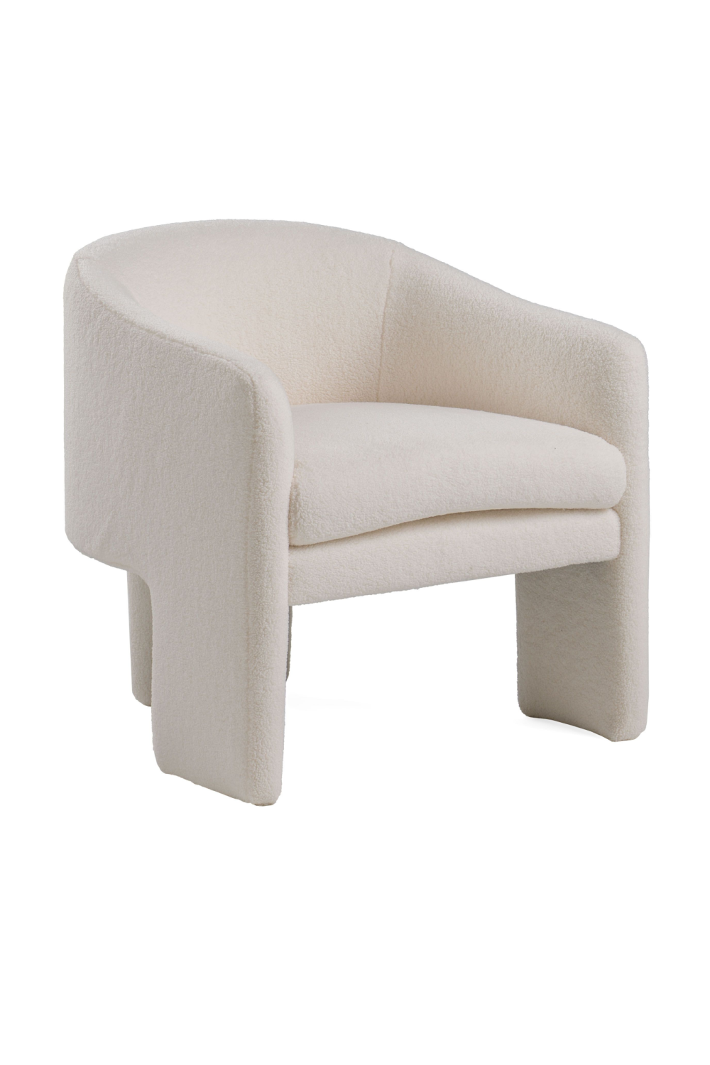 White Three-Legged Accent Chair | Oroa.com