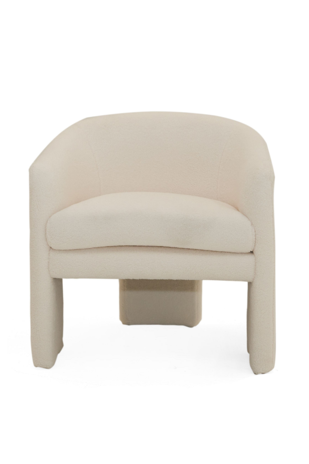 White Three-Legged Accent Chair | OROA Modern Khan | Oroa.com