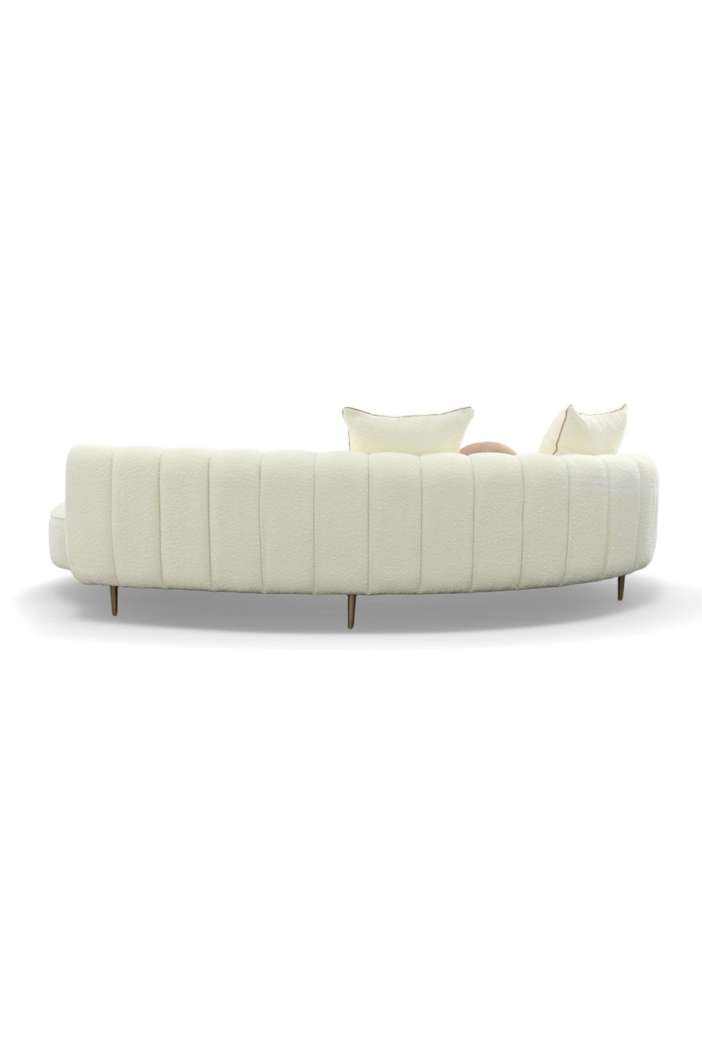 Cream Curved Chaise Lounge | OROA Modern Maverick | Oroa.com