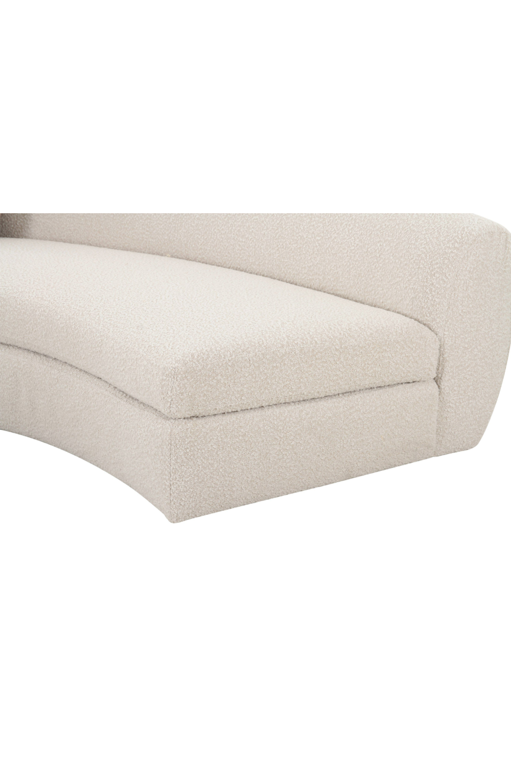 Curved White Sectional Sofa | OROA Modern Kilmer | Oroa.com