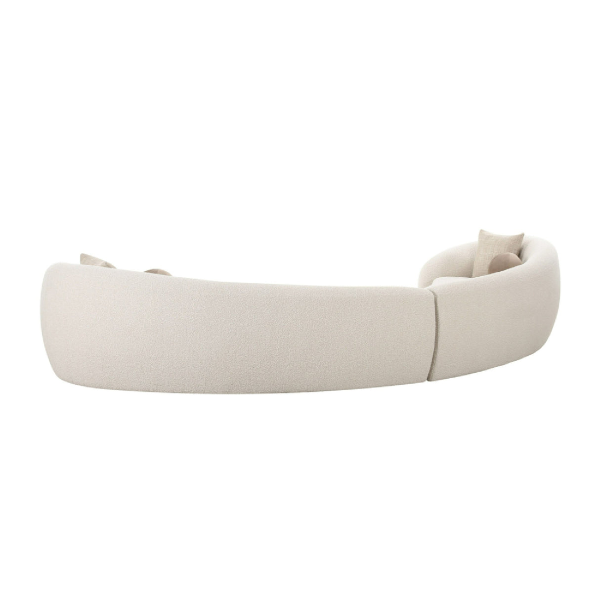Curved White Sectional Sofa | Oroa.com