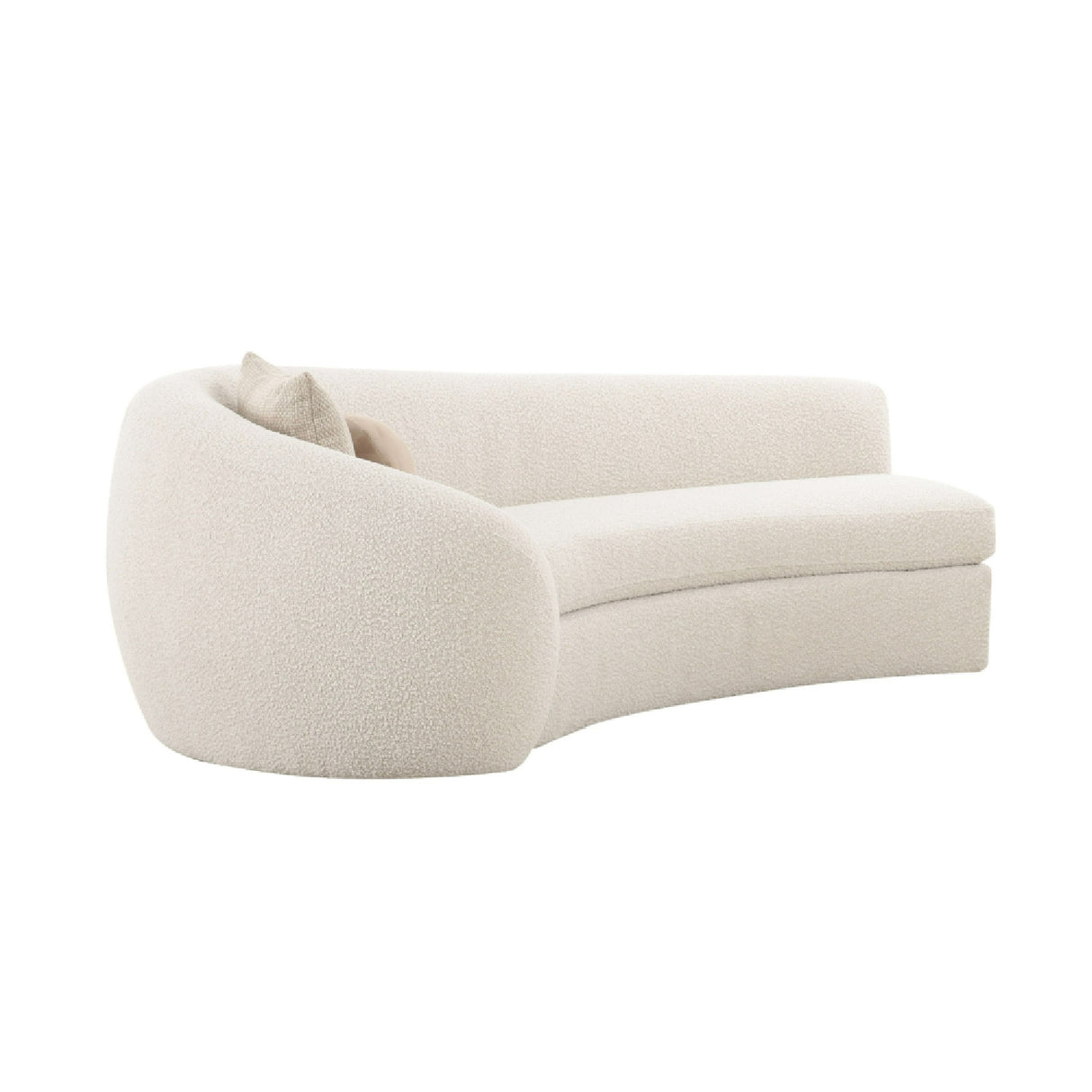Curved White Sectional Sofa | Oroa.com