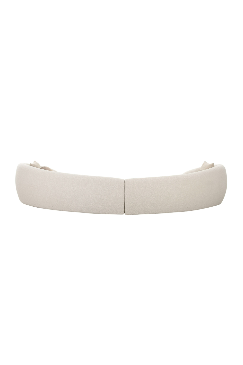 Curved White Sectional Sofa | OROA Modern Kilmer | Oroa.com