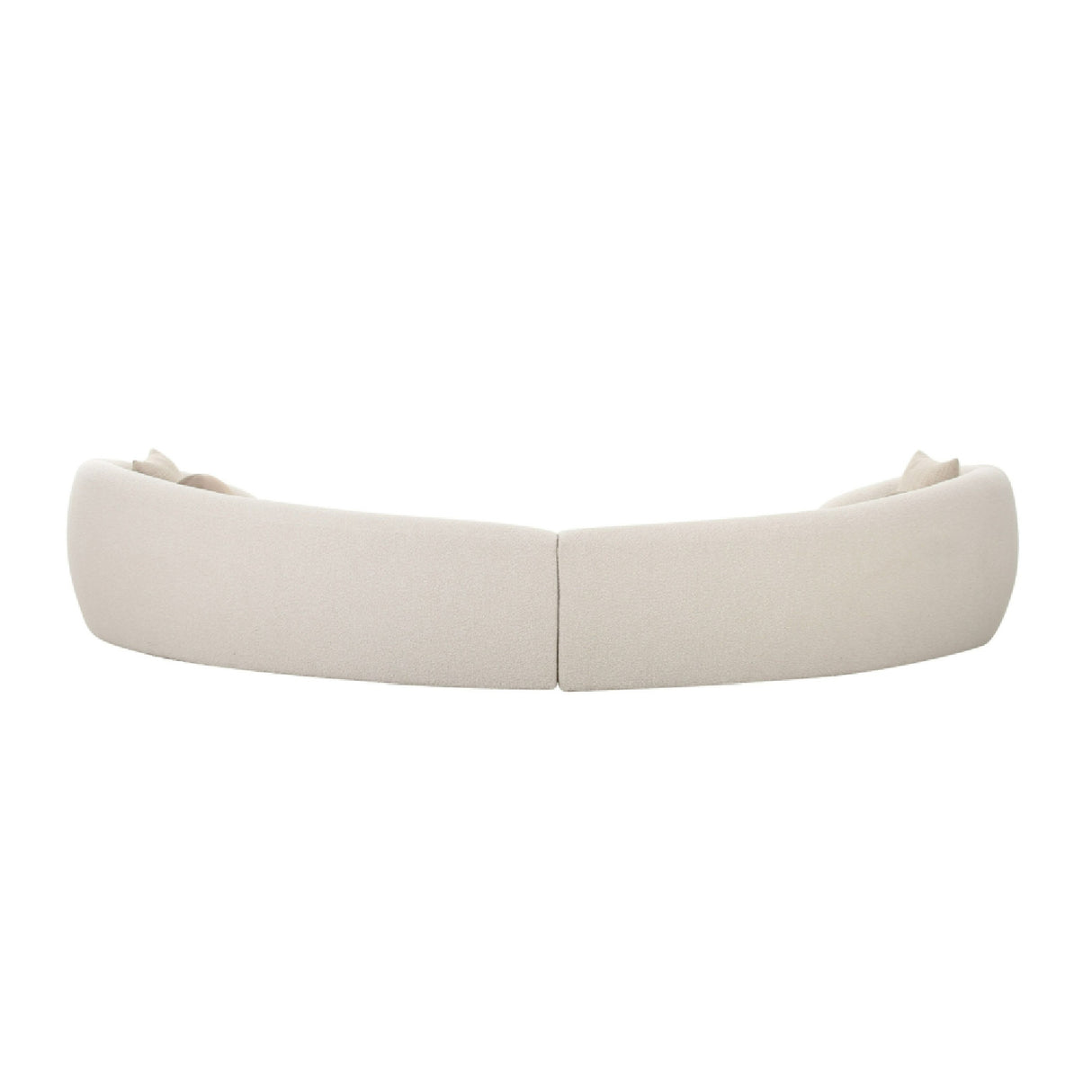 Curved White Sectional Sofa | Oroa.com