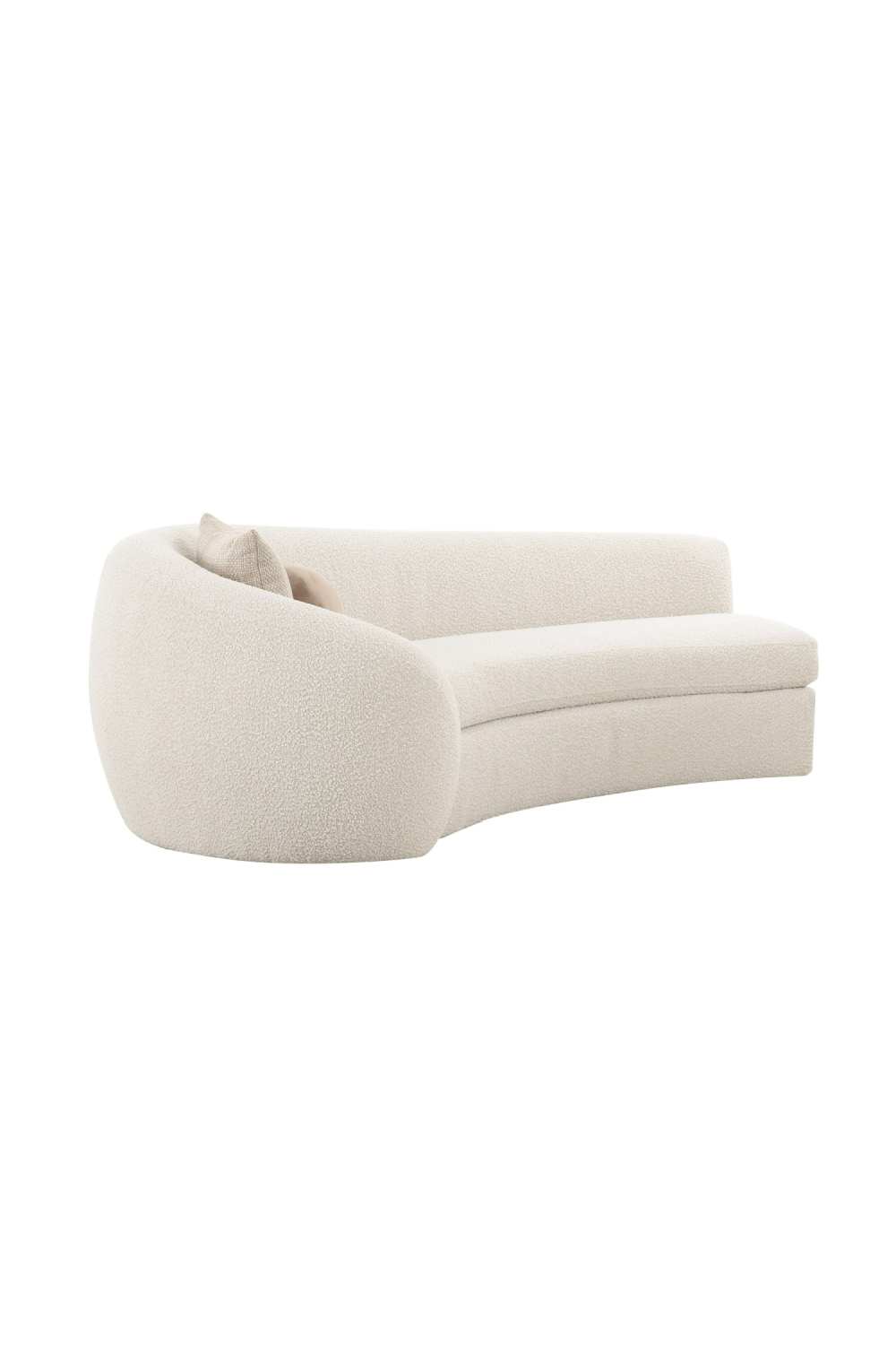 Curved White Sectional Sofa | OROA Modern Kilmer | Oroa.com