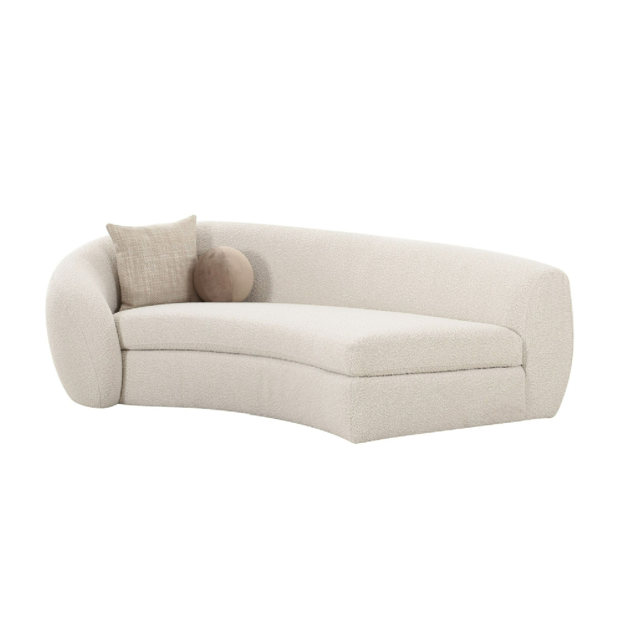 Curved White Sectional Sofa | Oroa.com