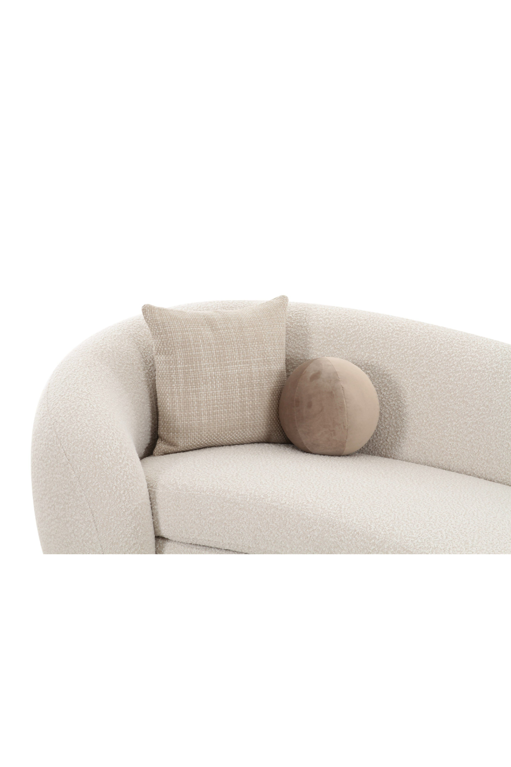 Curved White Sectional Sofa | OROA Modern Kilmer | Oroa.com