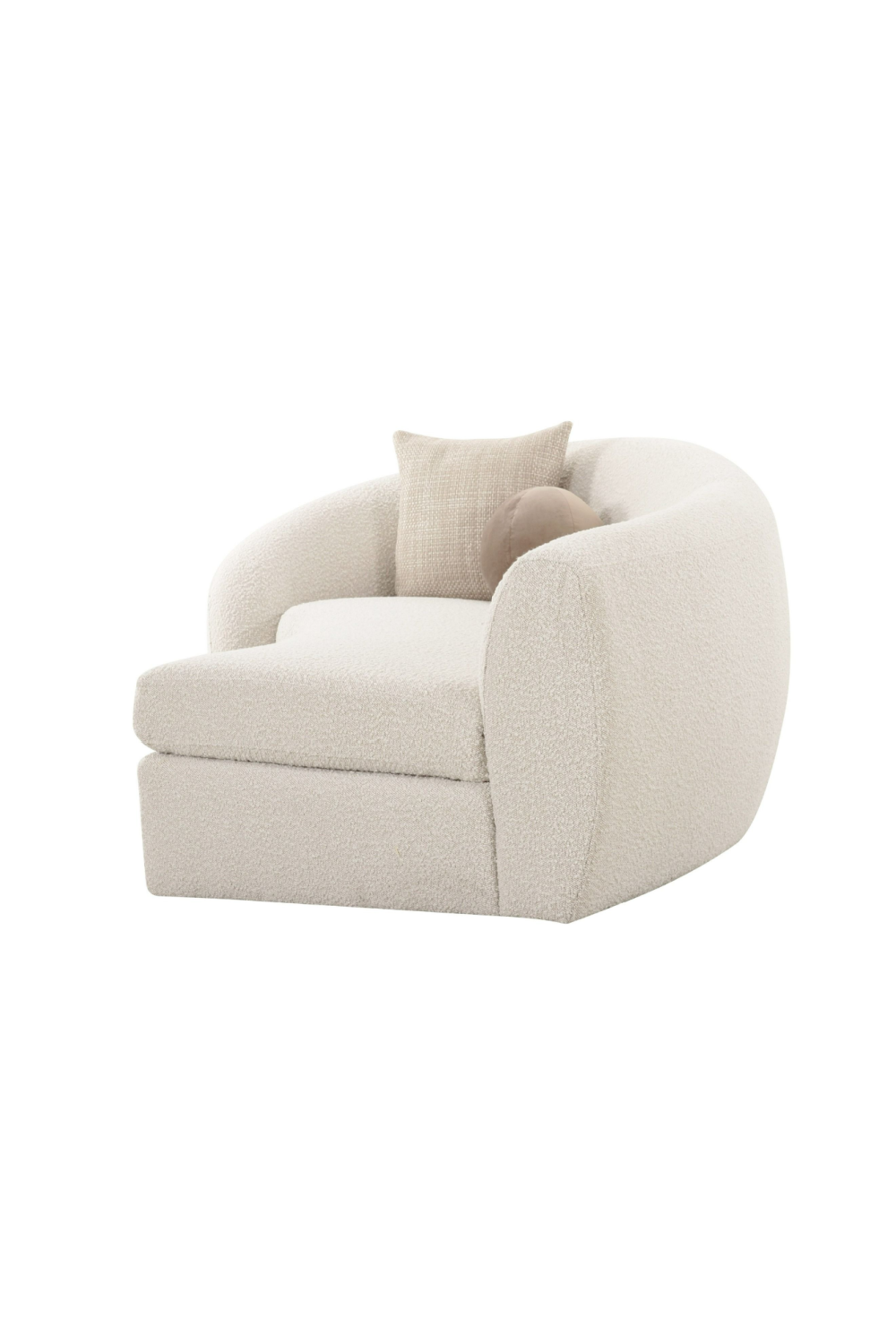 Curved White Sectional Sofa | OROA Modern Kilmer | Oroa.com