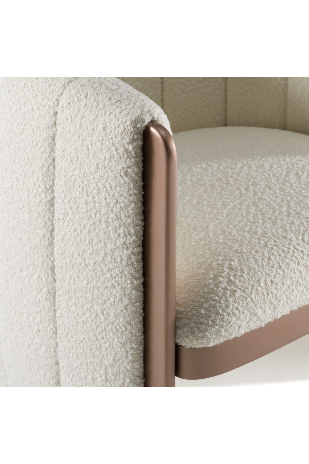 Cream Boucle Accent Chair | OROA Modern Joselyn | Oroa.com