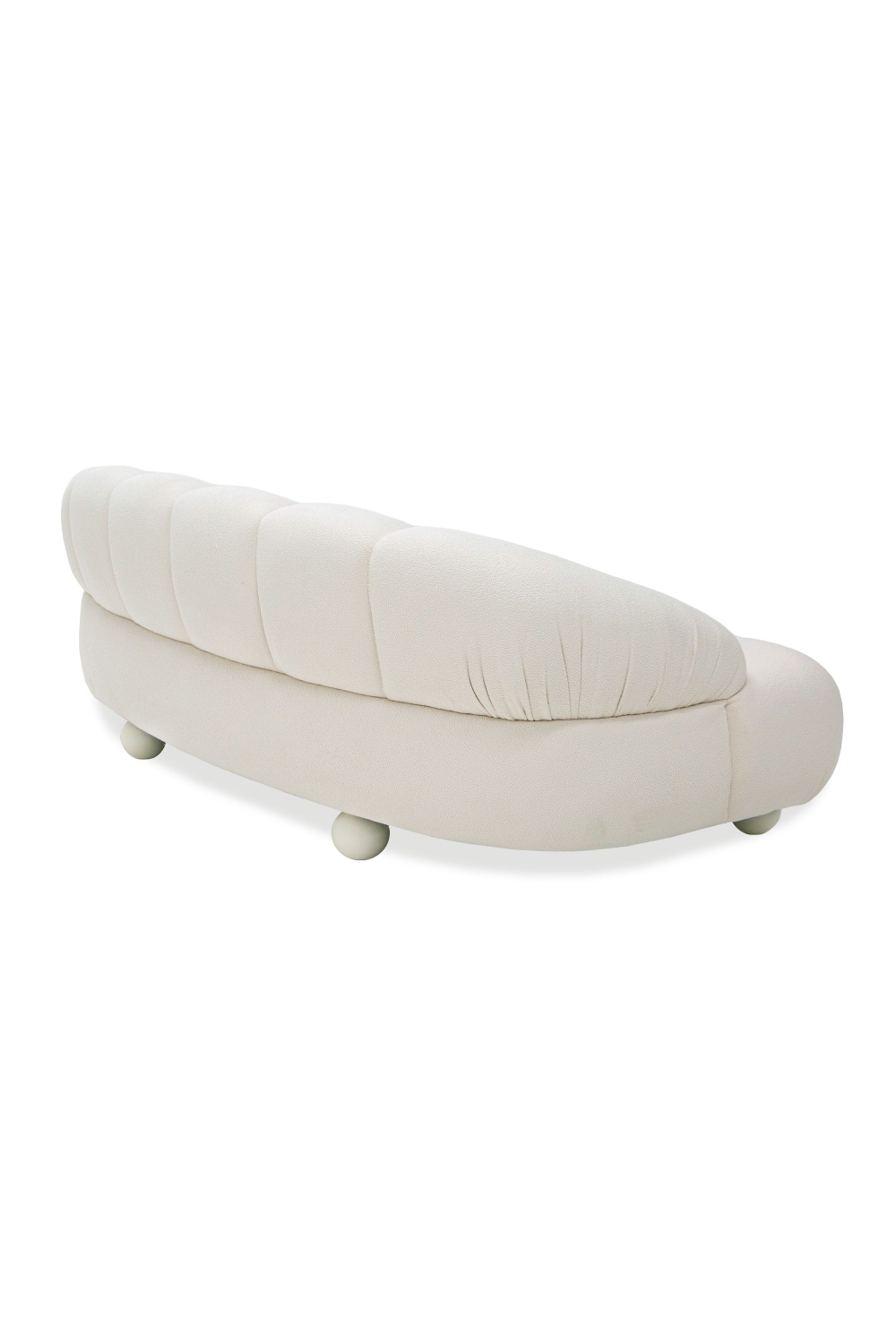 White Channeled Loveseat | OROA Modern Duran | Oroa.com