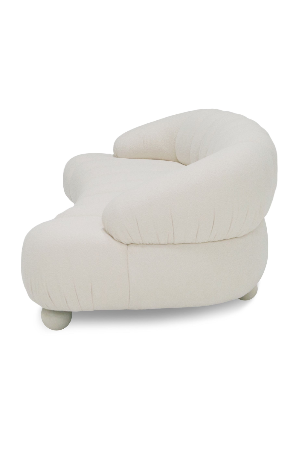 White Channeled 4-Seater Sofa | OROA Modern Duran | Oroa.com