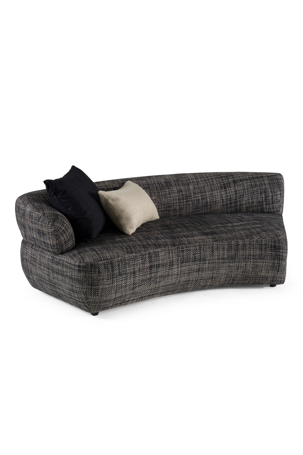 Curved Gray Sectional Sofa | OROA Modern Lakota | Oroa.com