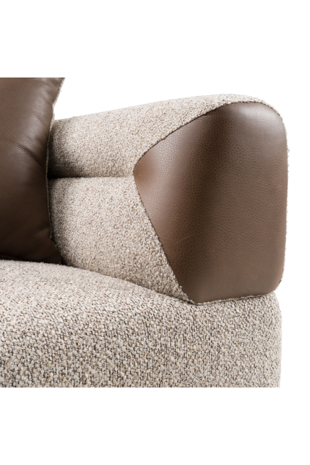 Brown Fabric Sofa | OROA Modern Plume | Oroa.com