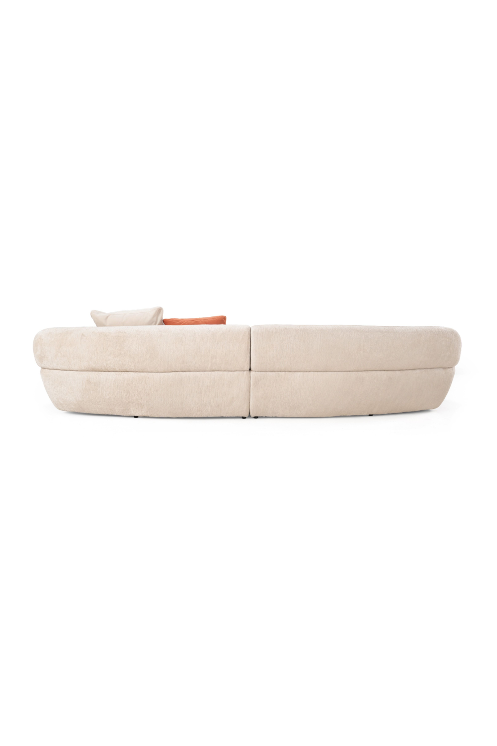 Beige Curved Sectional Sofa | OROA Modern Knight | Oroa.com