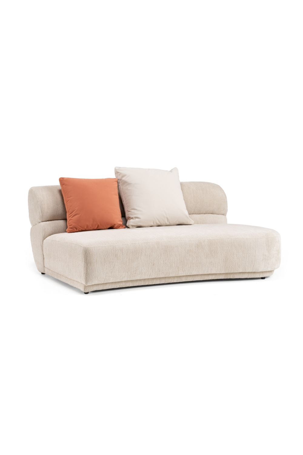 Beige Curved Sectional Sofa | OROA Modern Knight | Oroa.com