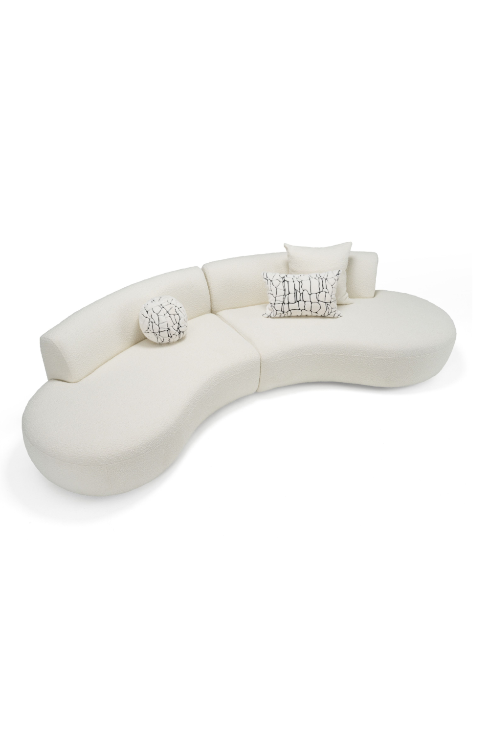 Curved Symmetrical Sectional Sofa | Oroa.com