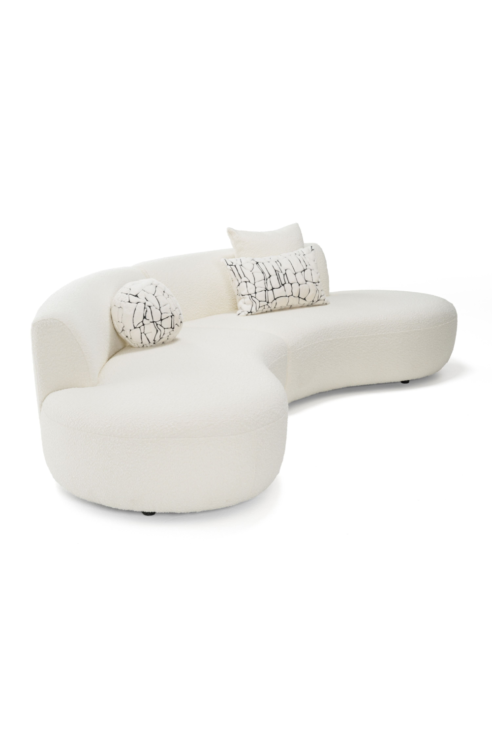 Curved Symmetrical Sectional Sofa | OROA Modern Weldon | Oroa.com