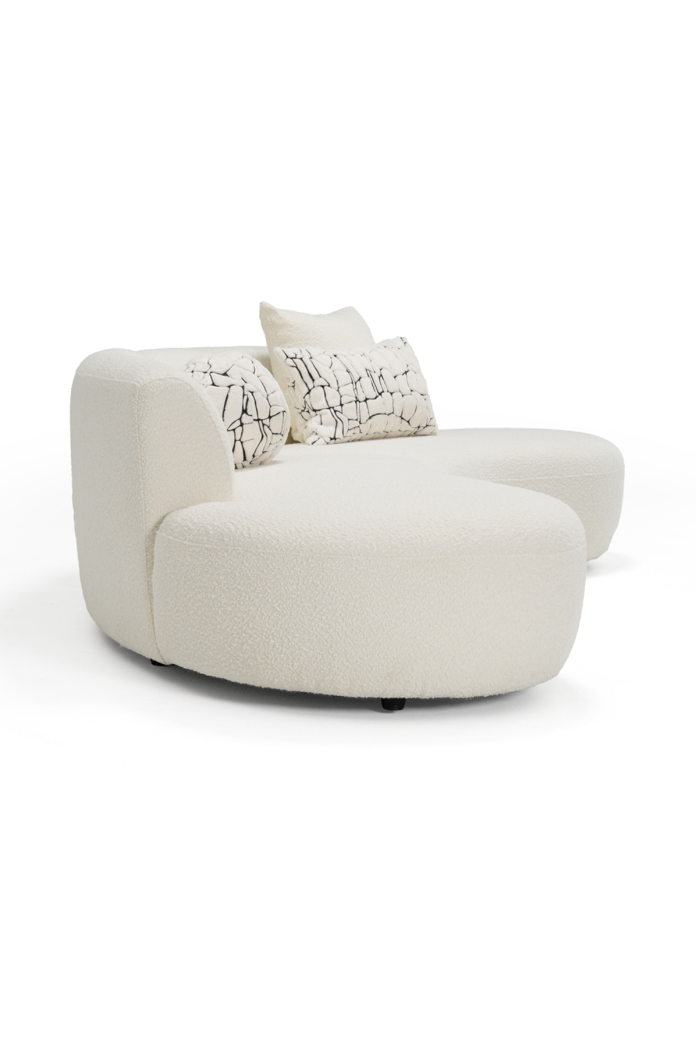 Curved Symmetrical Sectional Sofa | OROA Modern Weldon | Oroa.com