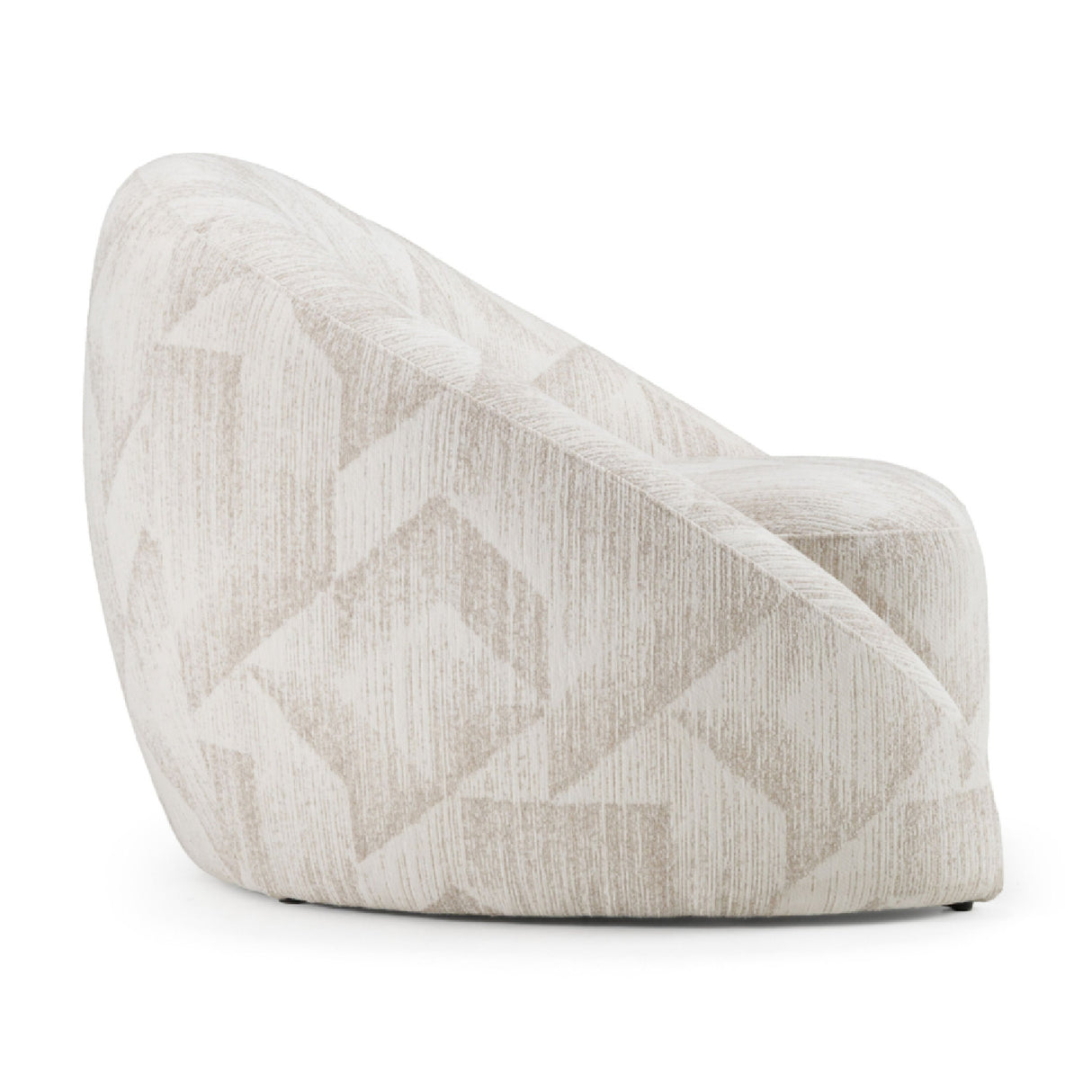 Beige Patterned Fabric Accent Chair | Oroa.com