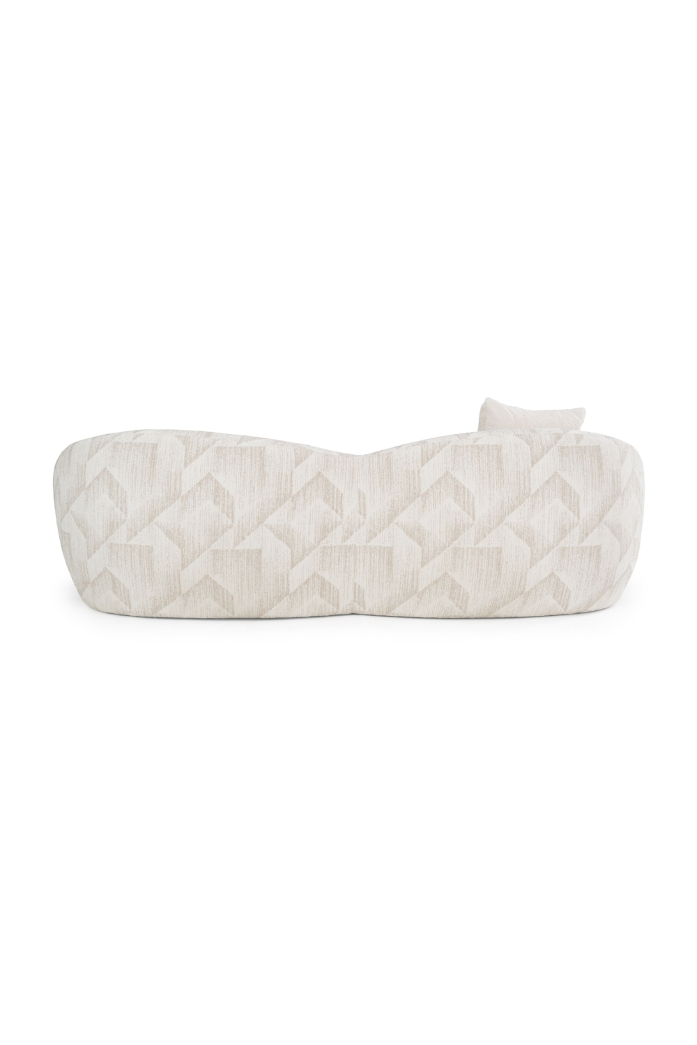Beige Patterned Fabric Sofa | OROA Modern Gentle