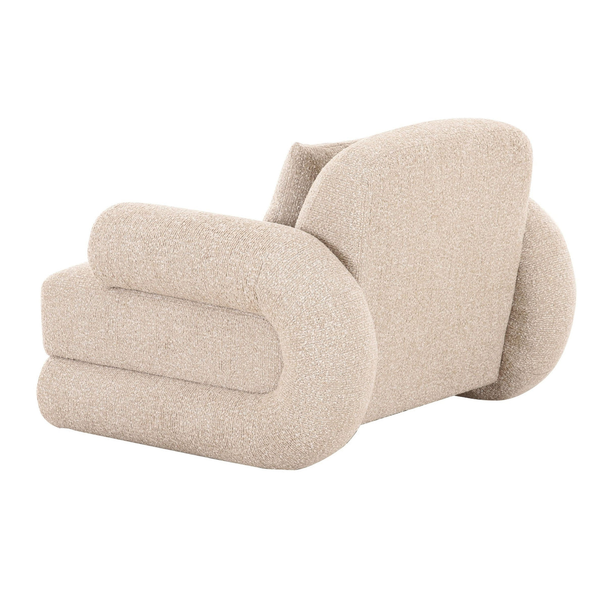 Beige Fabric Modern Accent Chair | Oroa.com
