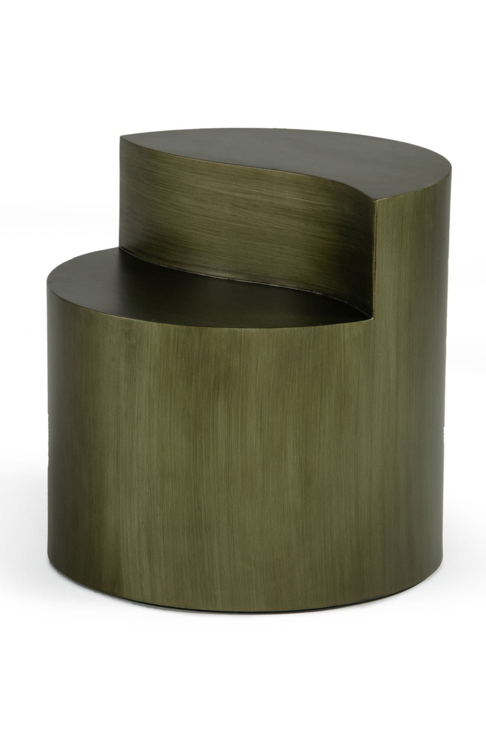 Gray Brass Tiered End Table | OROA Modern Avocet | Oroa.com