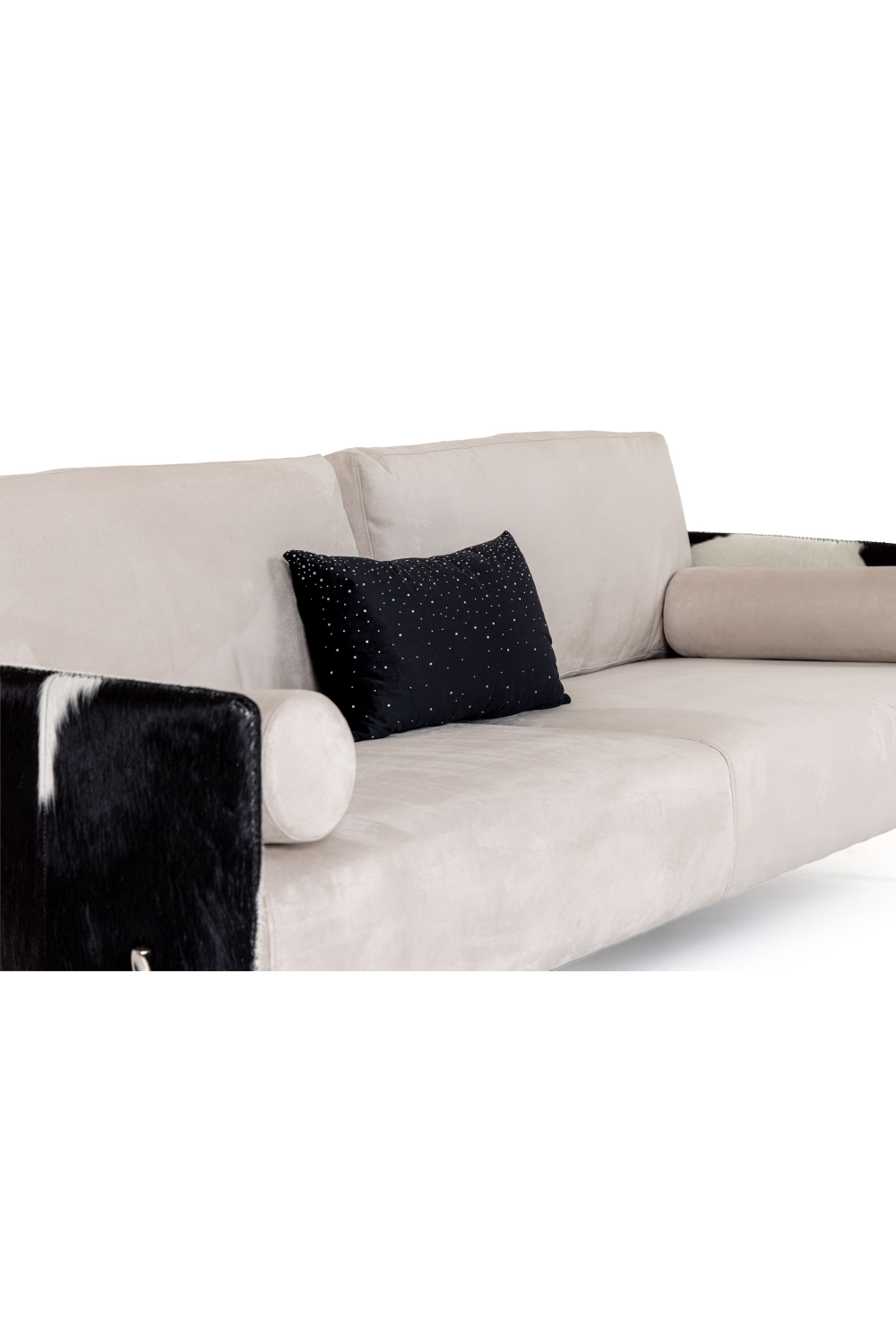 Gray Cowhide Sofa | OROA Modern Pueblo | Oroa.com