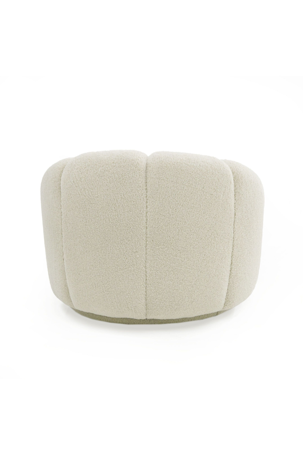 White Sherpa Tufted Swivel Chair | OROA Modern Vera | Oroa.com