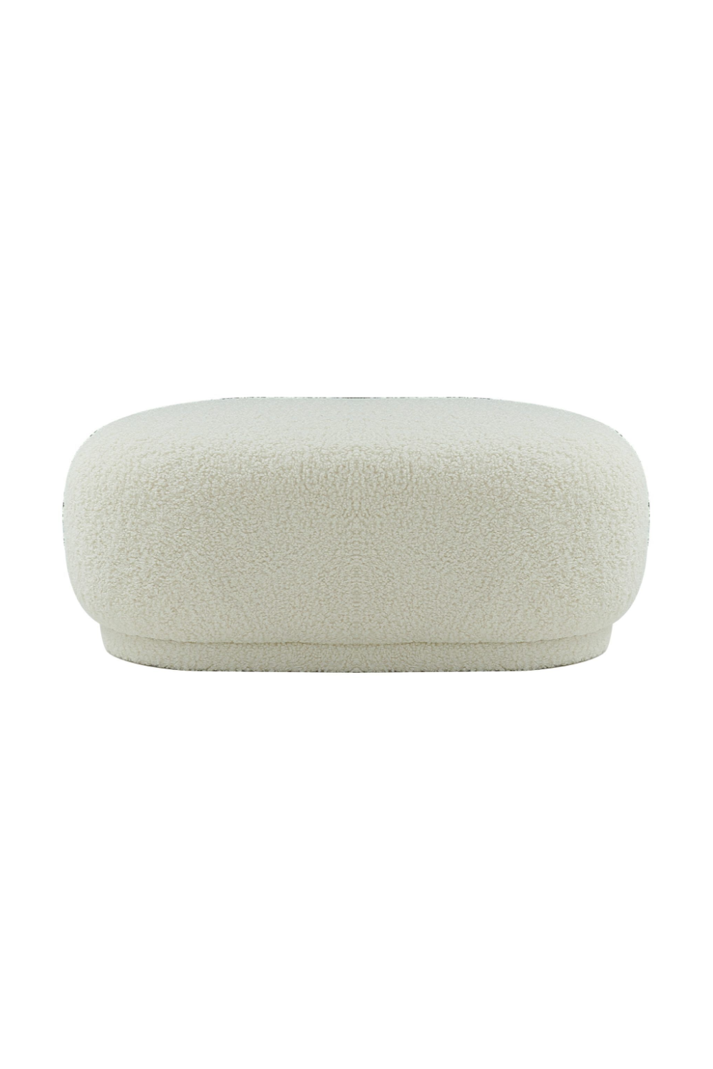 White Sherpa Ottoman | OROA Modern Kael | Oroa.com