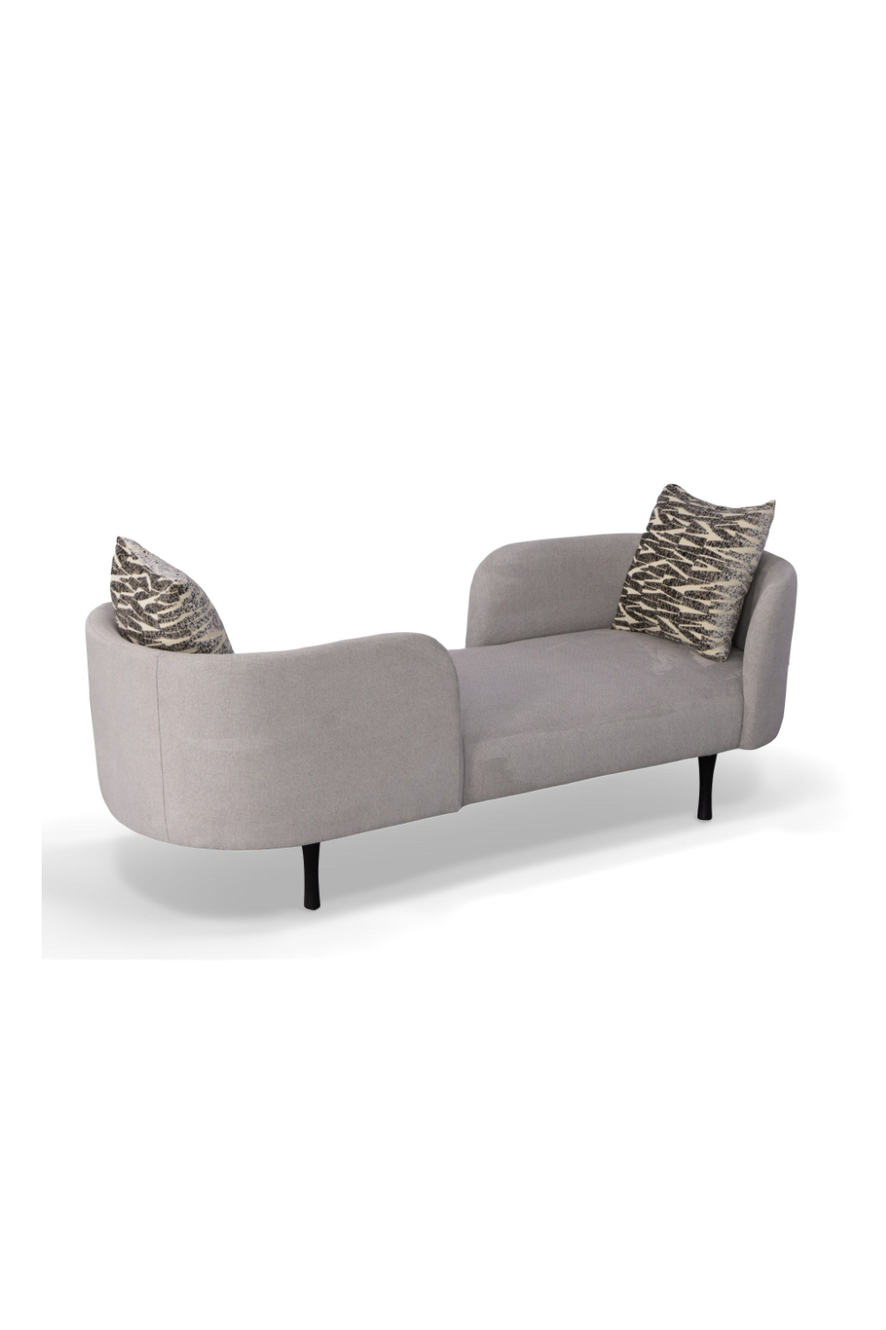 Gray 2-Seater Chaise Lounge | OROA Modern Jamie | Oroa.com