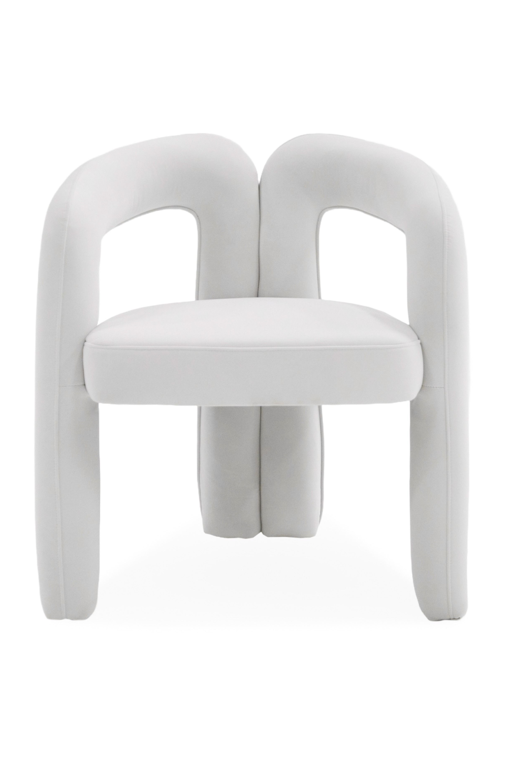 White Velvet Dining Chair | OROA Modern Ellen | Oroa.com
