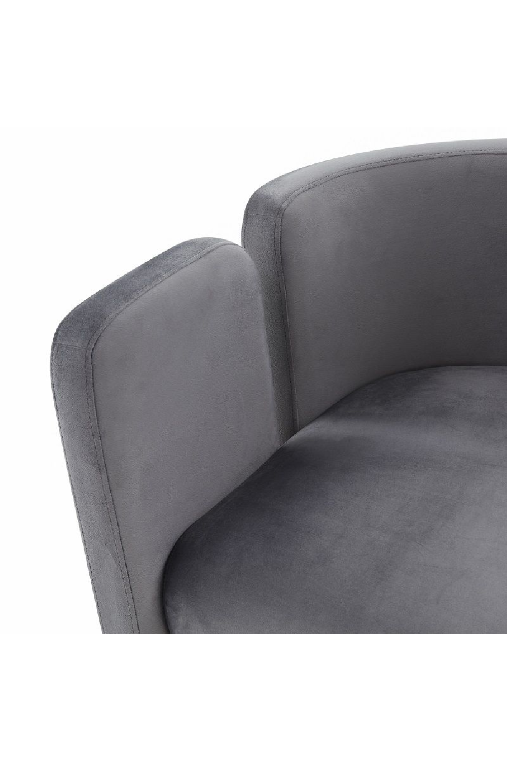 Gray Velvet Accent Chair | OROA Modern Tirta | Oroa.com