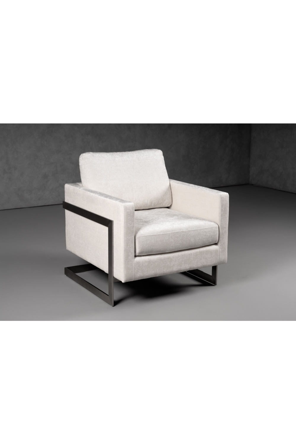 Metal Framed Square Accent Chair | OROA Modern Prince | Oroa.com
