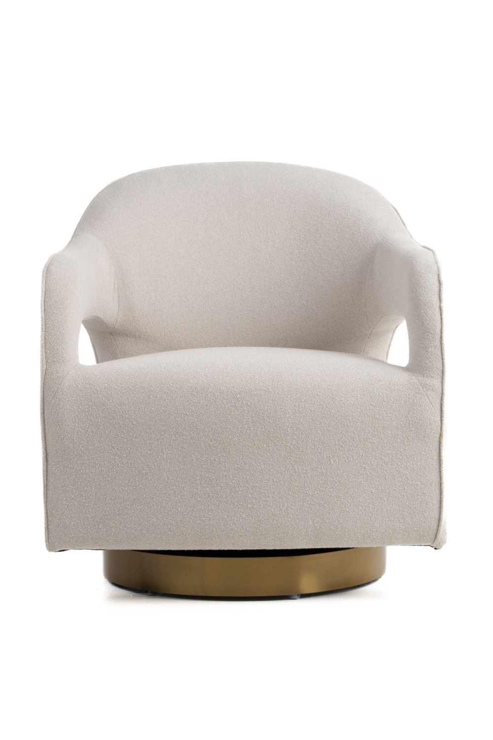 Beige Swivel Accent Armchair | OROA Modern Worley | Oroa.com