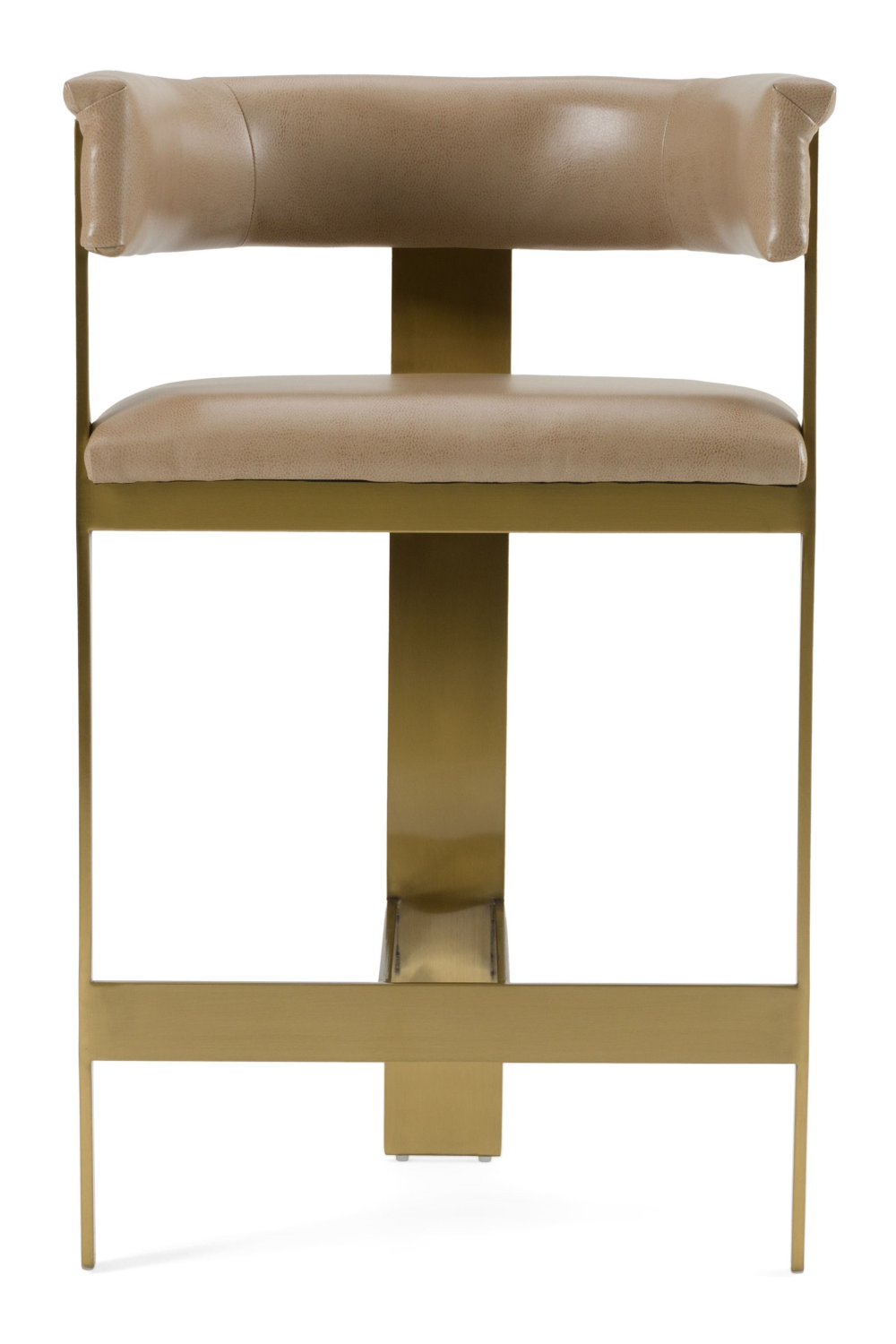 Brown Leather Counter Chair | OROA Modern Boswell | Oroa.com