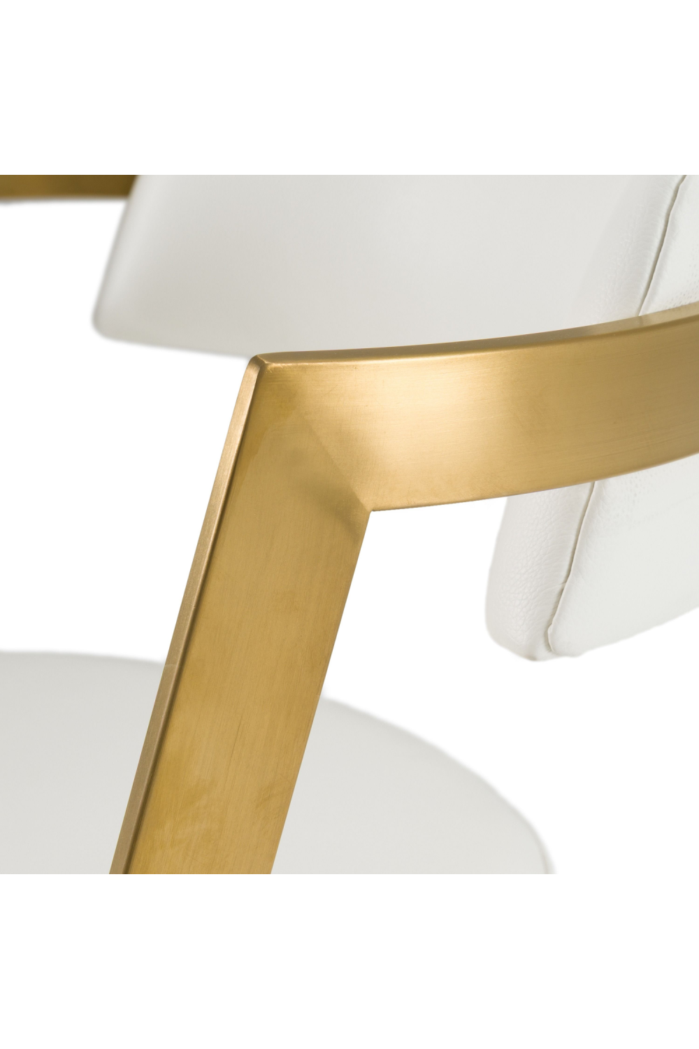 Gold Framed Cantilevered Counter Stool | Oroa.com