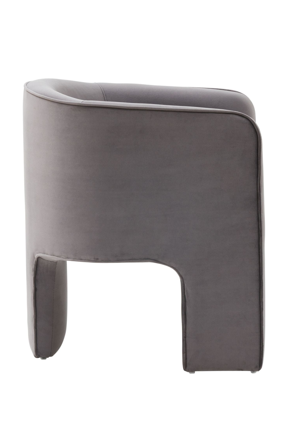 Three-Legged Velvet Accent Chair | Oroa.com