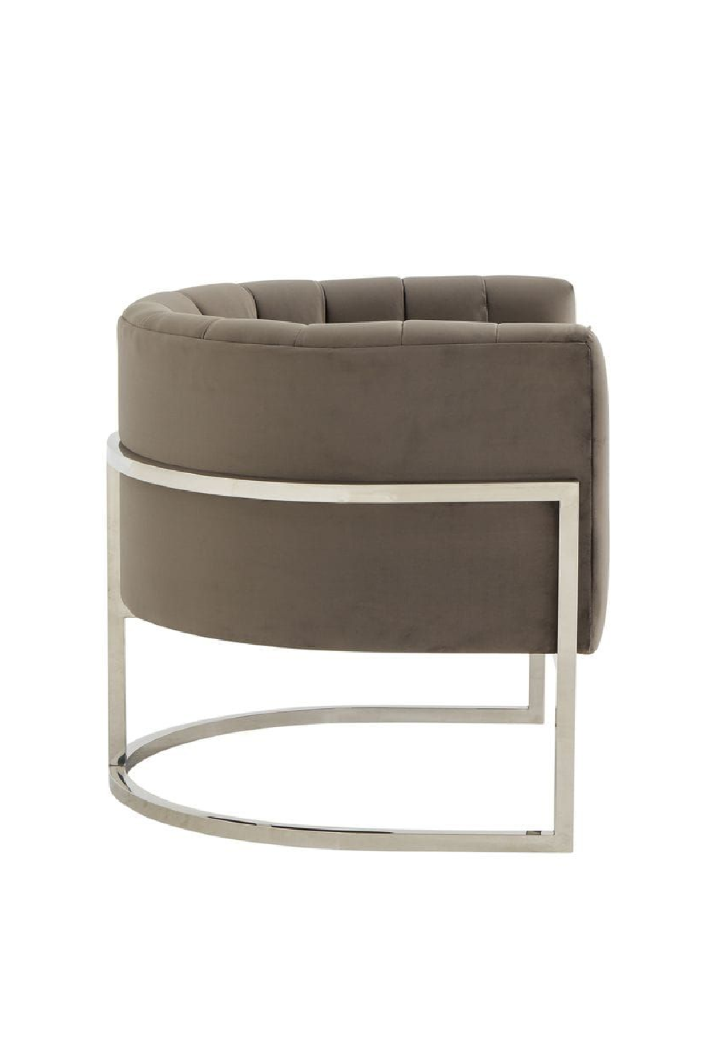 Velvet Channel-Tufted Accent Chair | Oroa.com