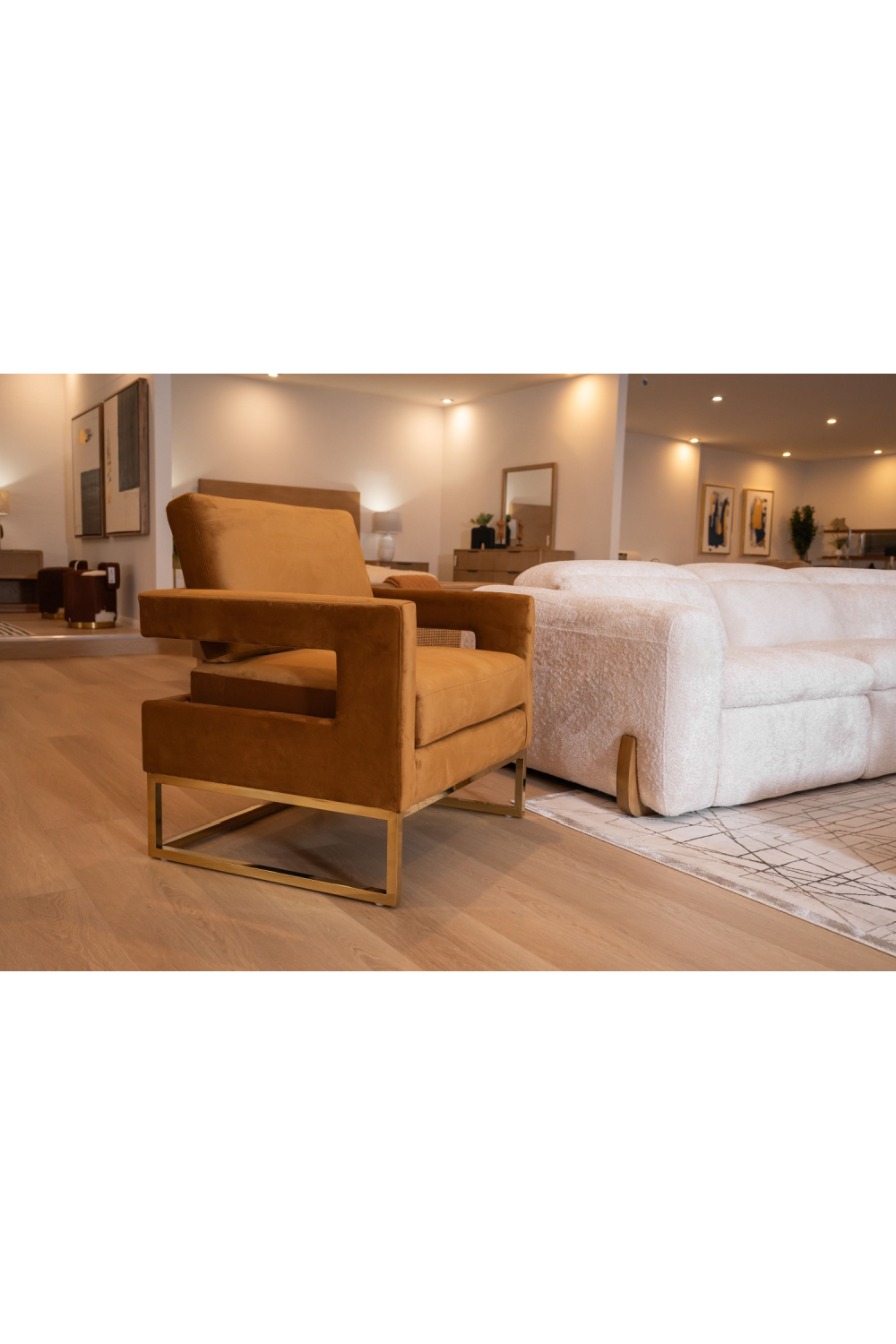 Velvet Accent Chair | OROA Modern Edna | Oroa.com