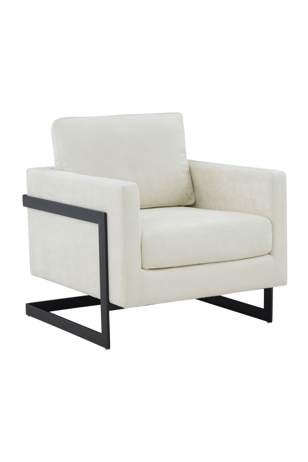 Metal Framed Square Accent Chair | OROA Modern Prince | Oroa.com