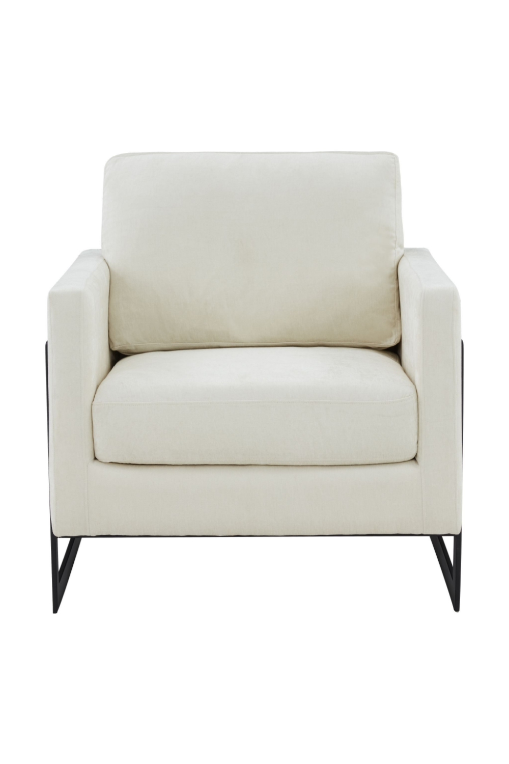 Metal Framed Square Accent Chair | OROA Modern Prince | Oroa.com