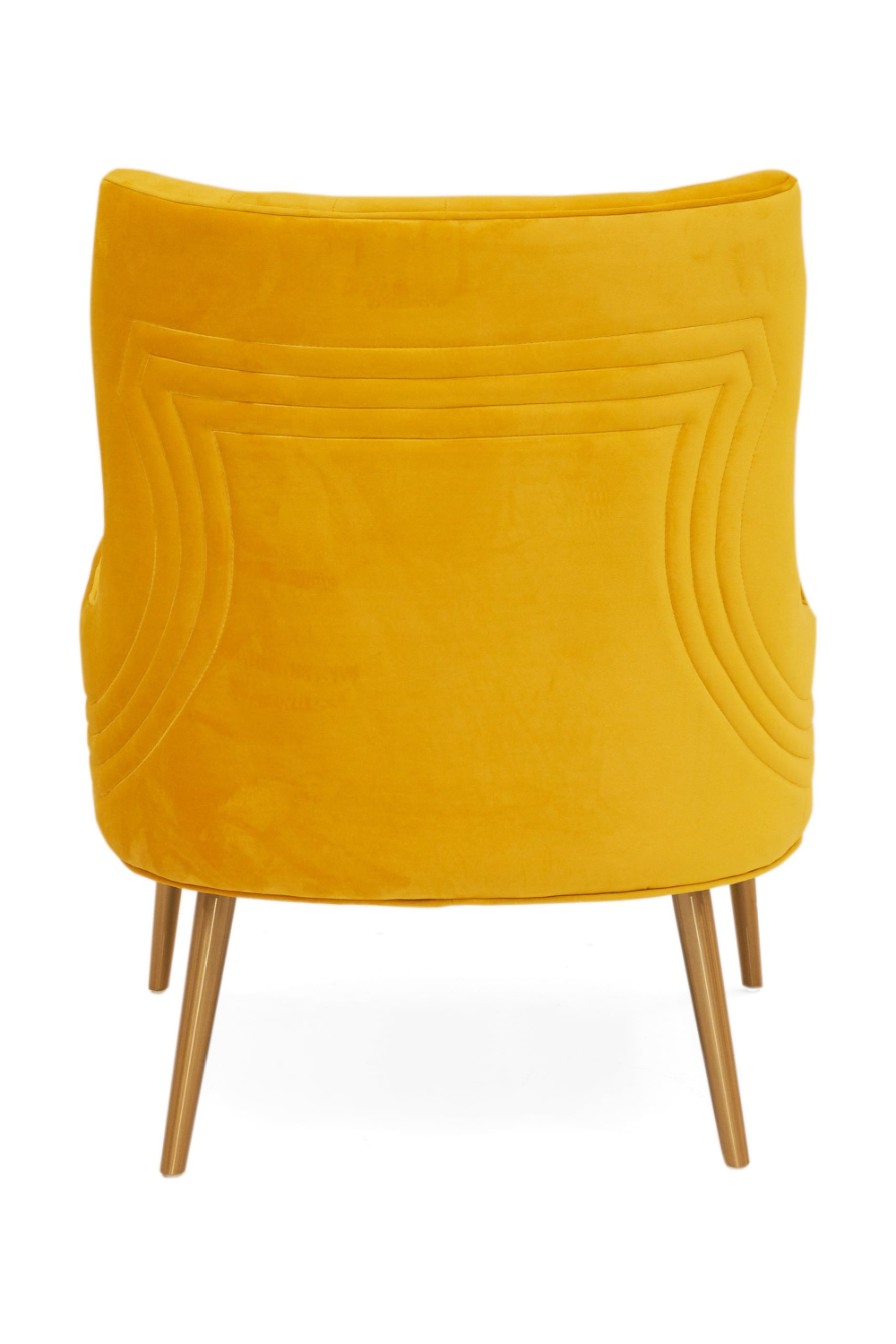 Yellow Velvet Tufted Accent Chair | OROA Modern Everly | Oroa.com