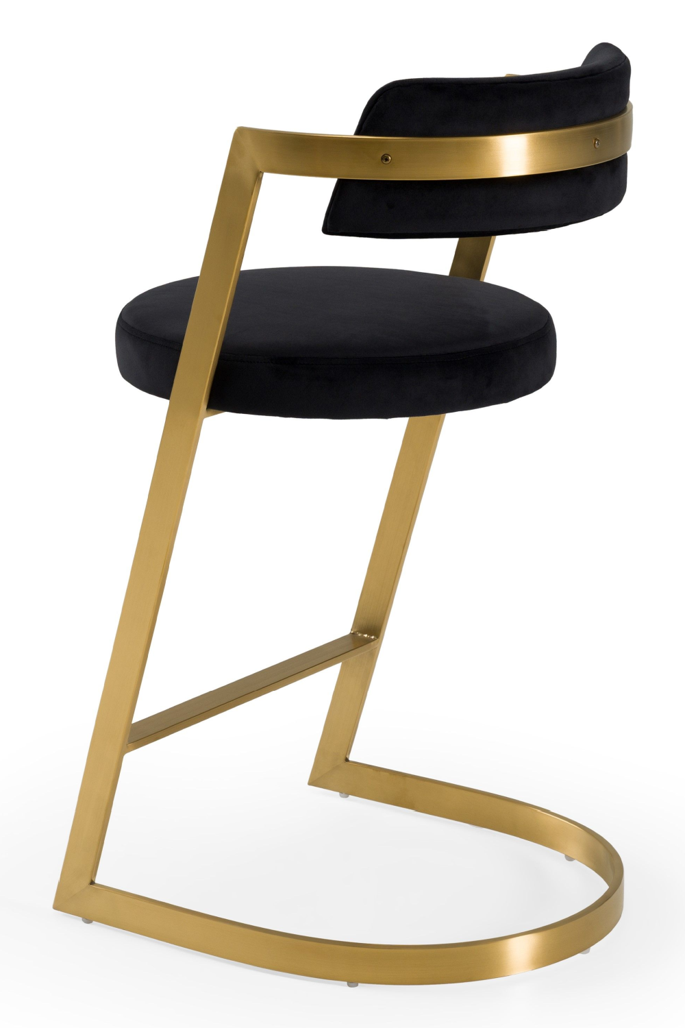 Gold Framed Cantilevered Counter Stool | OROA Modern Shandra | Oroa.com