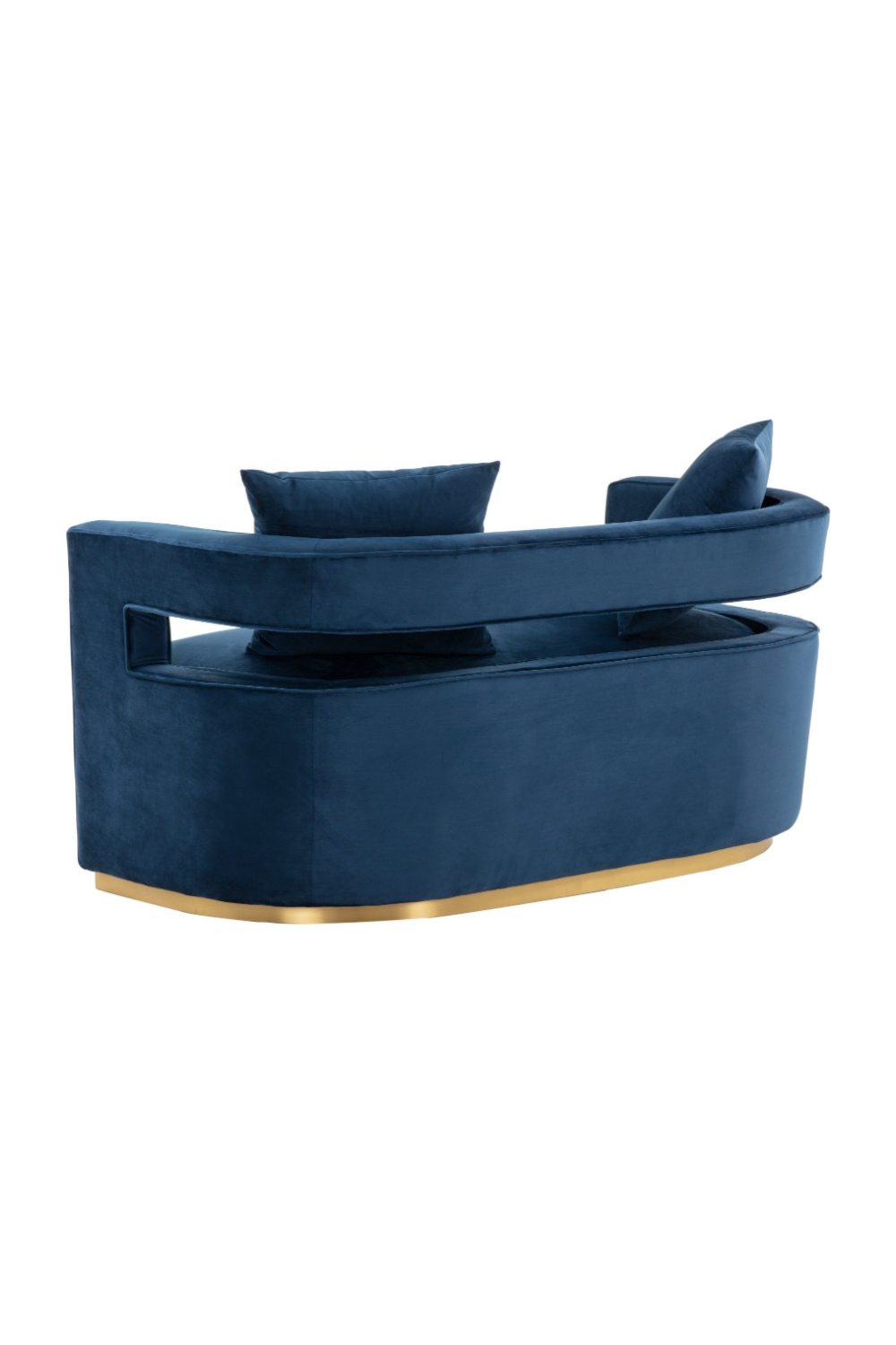 Blue Velvet Loveseat | OROA Modern Wells | Oroa.com