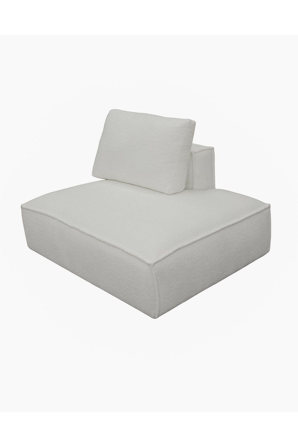 White Sectional Sofa with Left Chaise | OROA Modern Lulu | Oroa.com