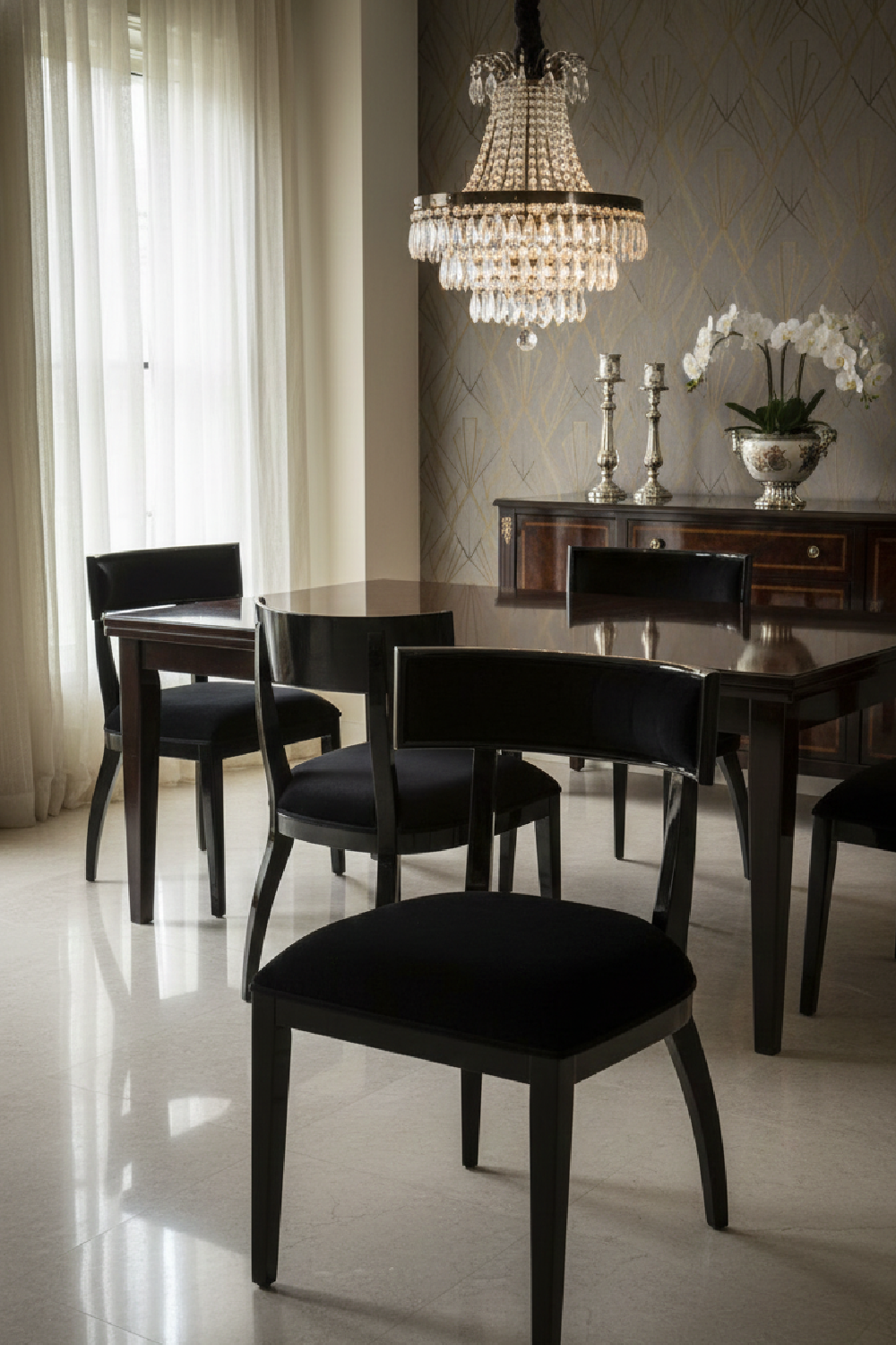Black Dining Chair Set (2) | Oroa.com