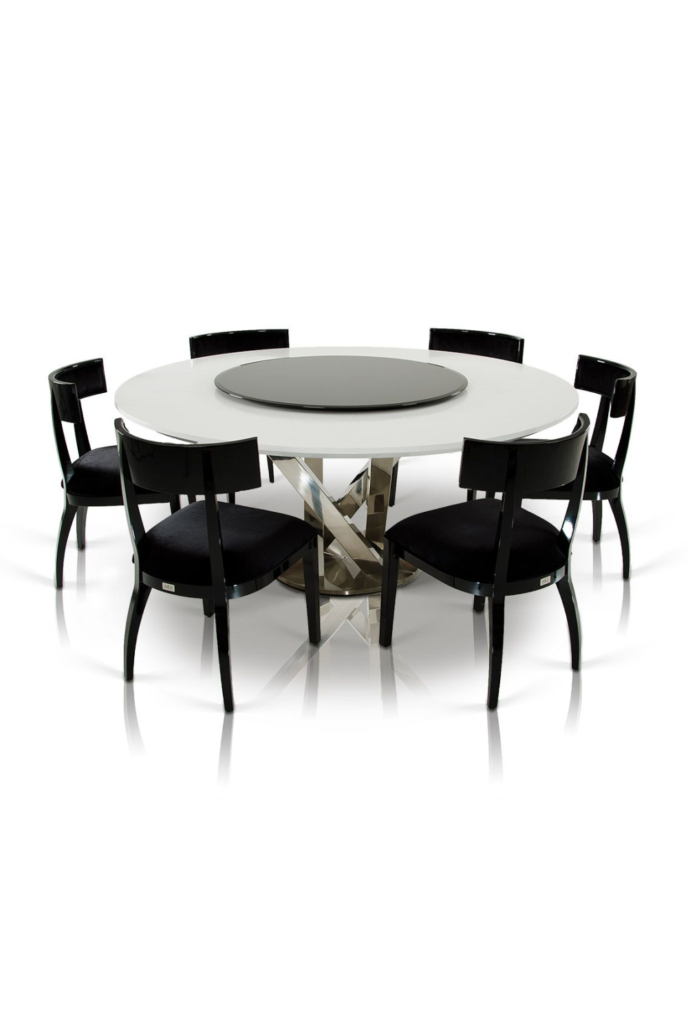 Black Dining Chair Set (2) | Oroa.com