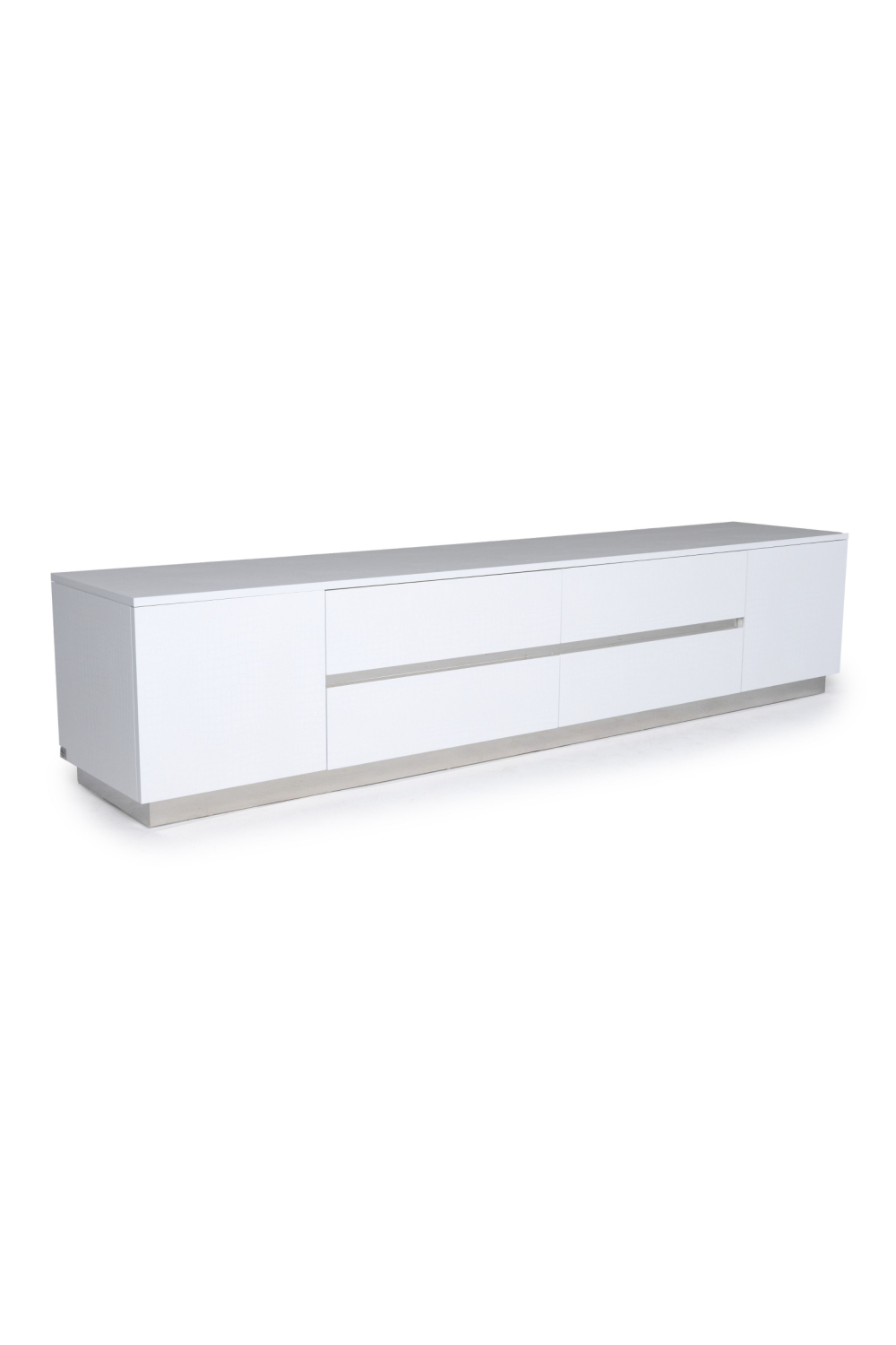 White Crocodile-Textured Sideboard | OROA Modern Skyline | Oroa.com